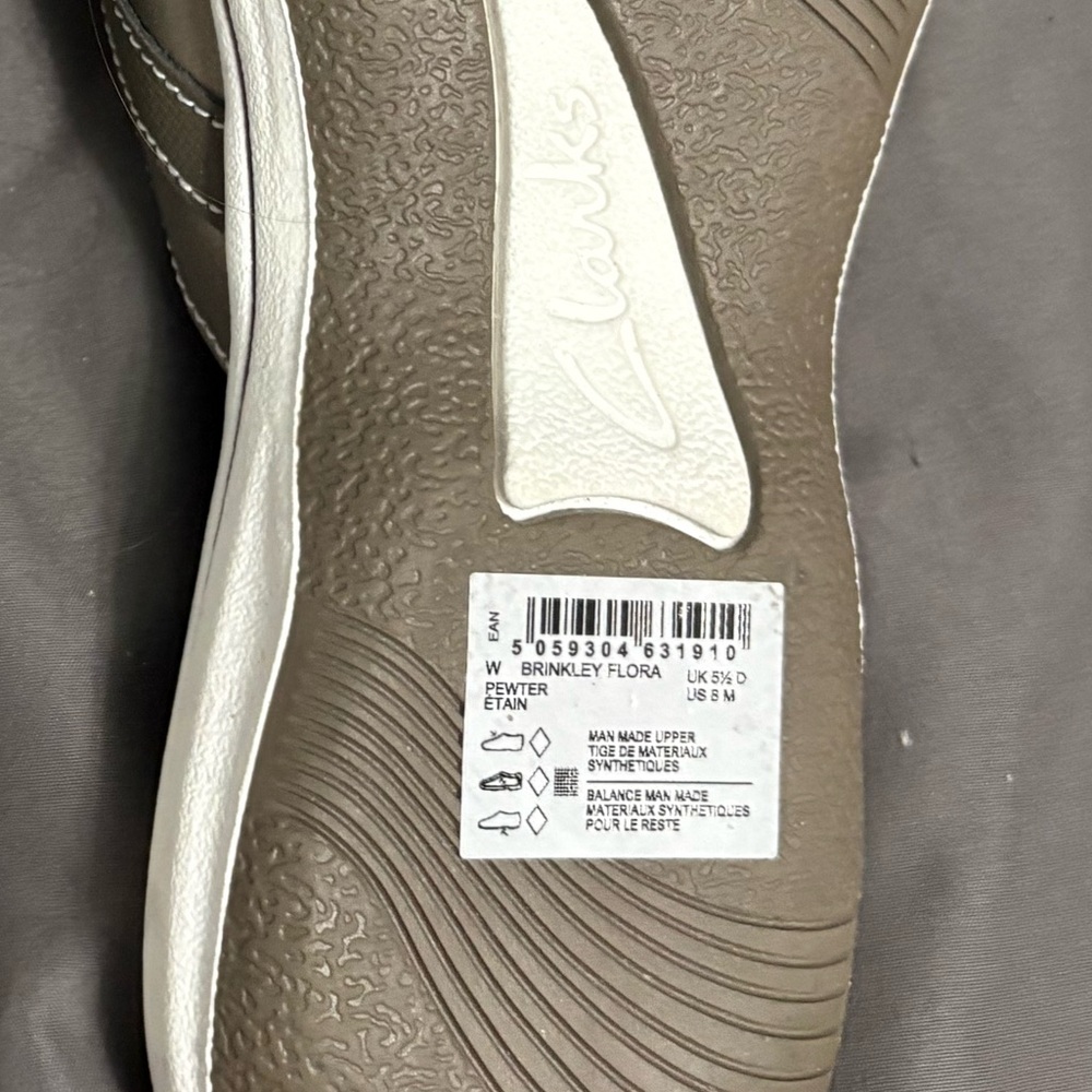 Clarks Women's Pewter sandals - Picture 2 of 2